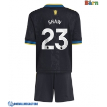 Fotballdrakt Barn Manchester United Luke Shaw #23 Tredjedraktsett 2025-26 Kortermet (+ Korte bukser)